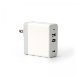 KPS-8406LC Fire USB-porte vekselstrømsadapter (med aftageligt AC-kabel)